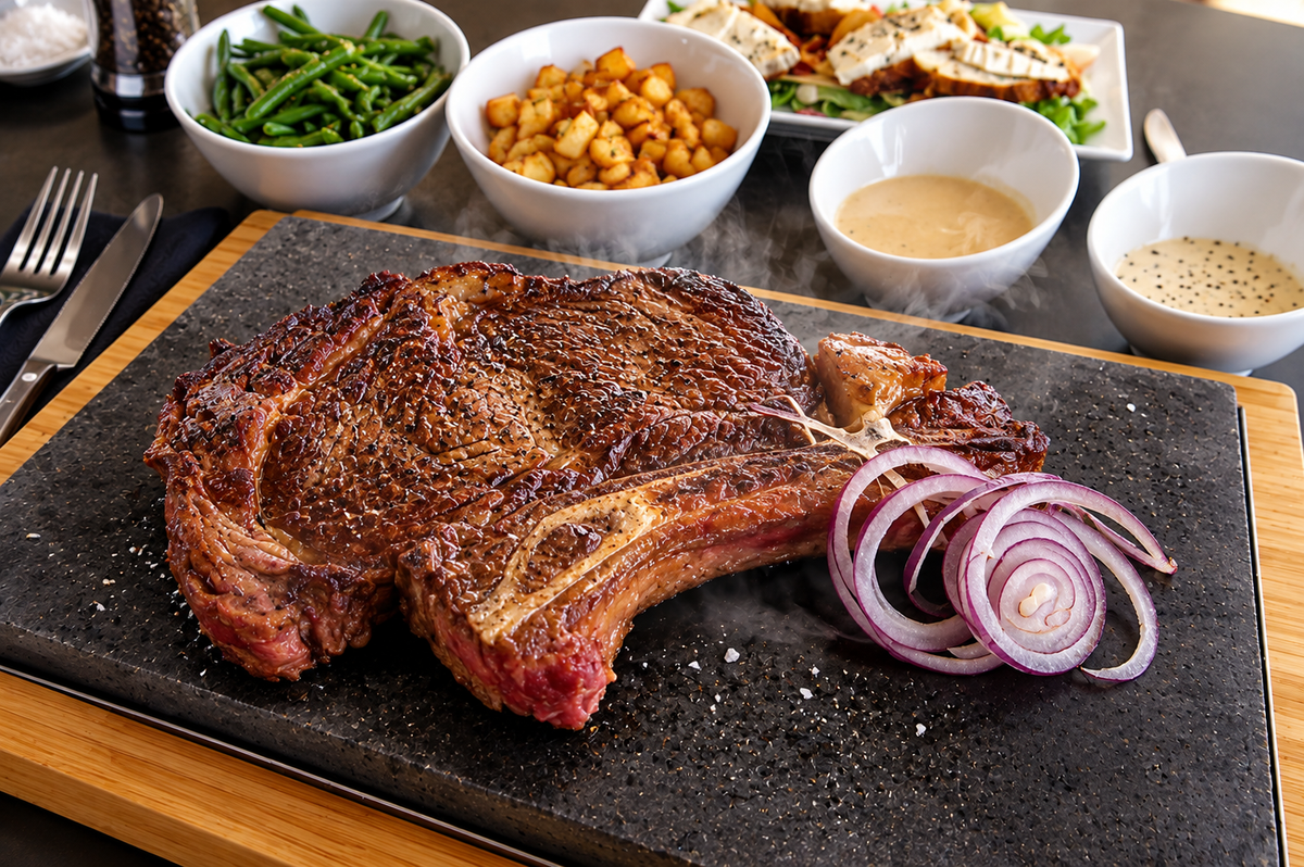 The SteakStones Steak Sharer