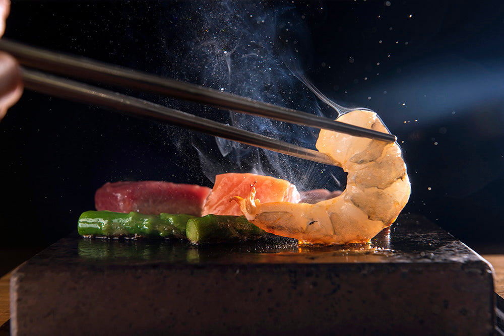 The SteakStones Sizzling Starter Set